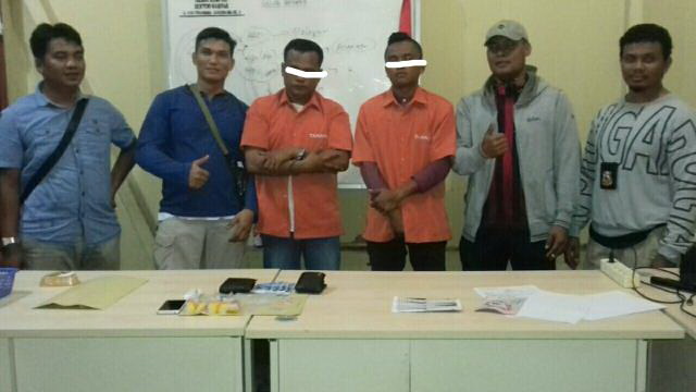 Dua Pengedar Sabu Diciduk Polsek Kampar